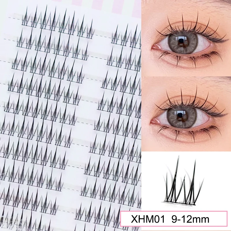 Brown Manga False Eyelashes, Natural Soft Large Capacity