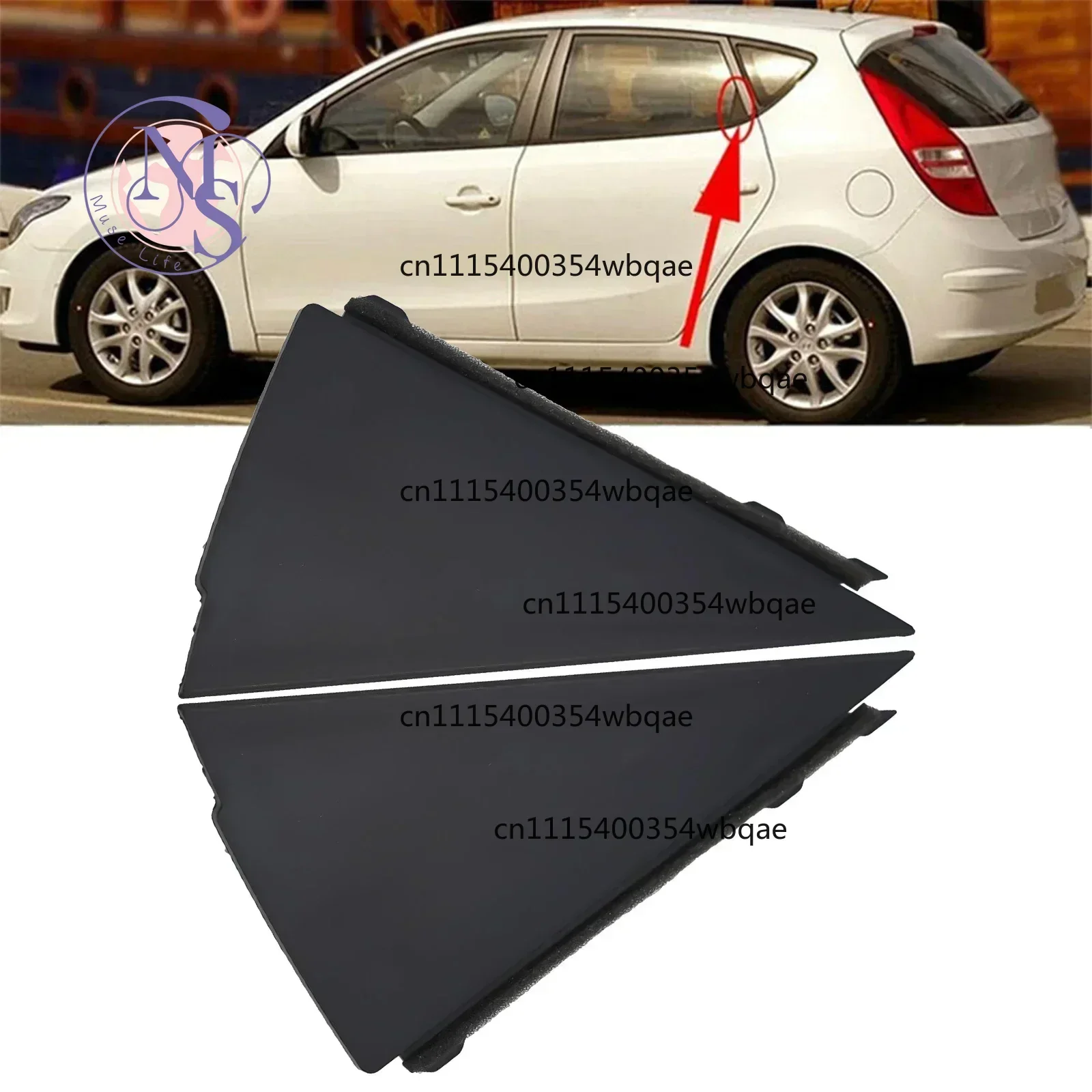 Rear Door Pillar Molding Panel 838302L000 Chrome Styling For I30 2007-2012 Auto Exterior Parts, 1 Set