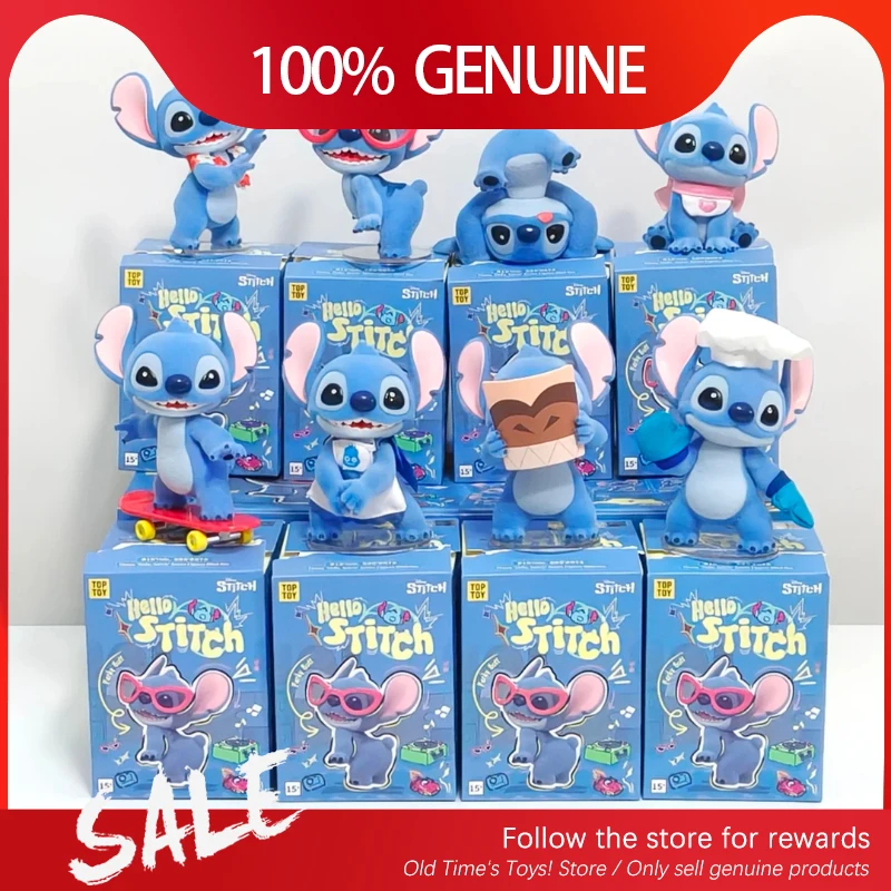 

Genuine Hello Stitch Series Kawaii Blind Box Cute Doll Stitch Desktop Ornamen Collect Model Doll Birthday Surprise Girls' Gift