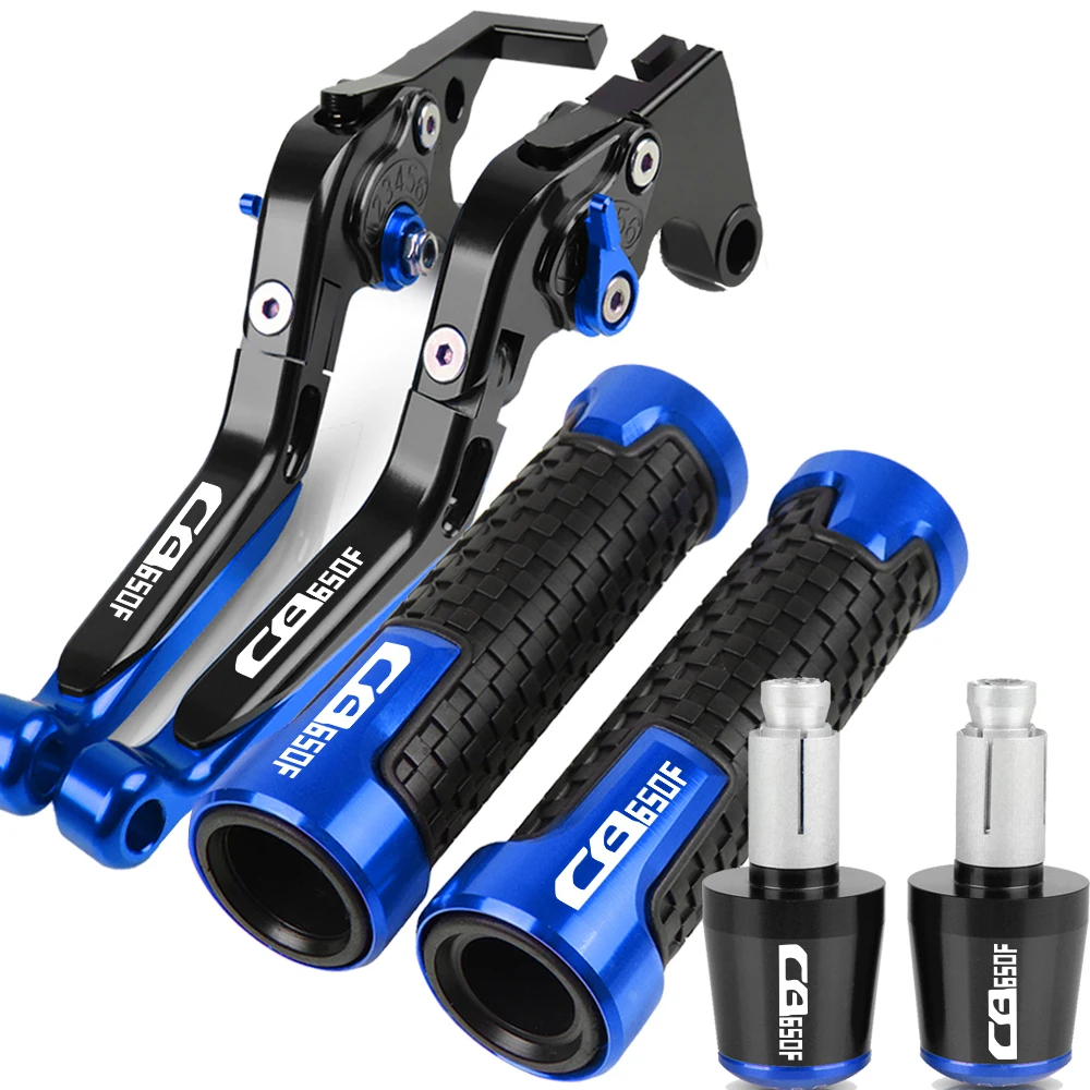 CB650F Motorcycle Adjustable Clutch CNC Aluminum Brake Clutch Levers Handlebar Handle Grips End For HONDA CB 650F 2014-2016 2015