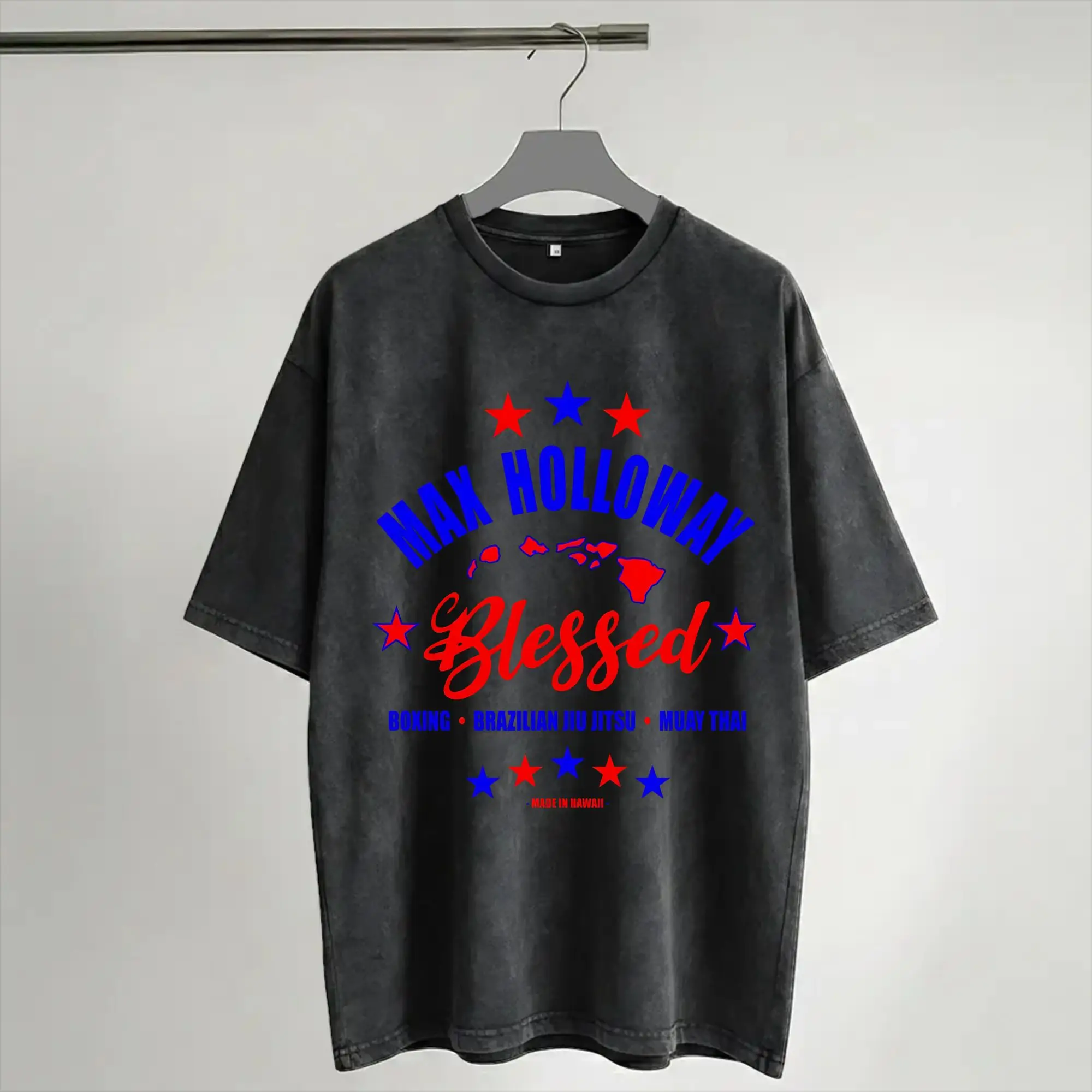 Graphic Printed Maxs Blesseds Holloways Washed Shirt Merch Harajuku T-Shirts  Men Women Tee