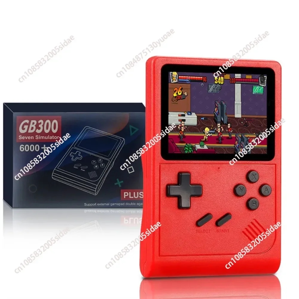 GB300 Handheld Game Console Portable 3.0 Inch Screen TV Game Console Built-in 8G 6000+ Games For SF/SFC/GB/GBA Support AV Output