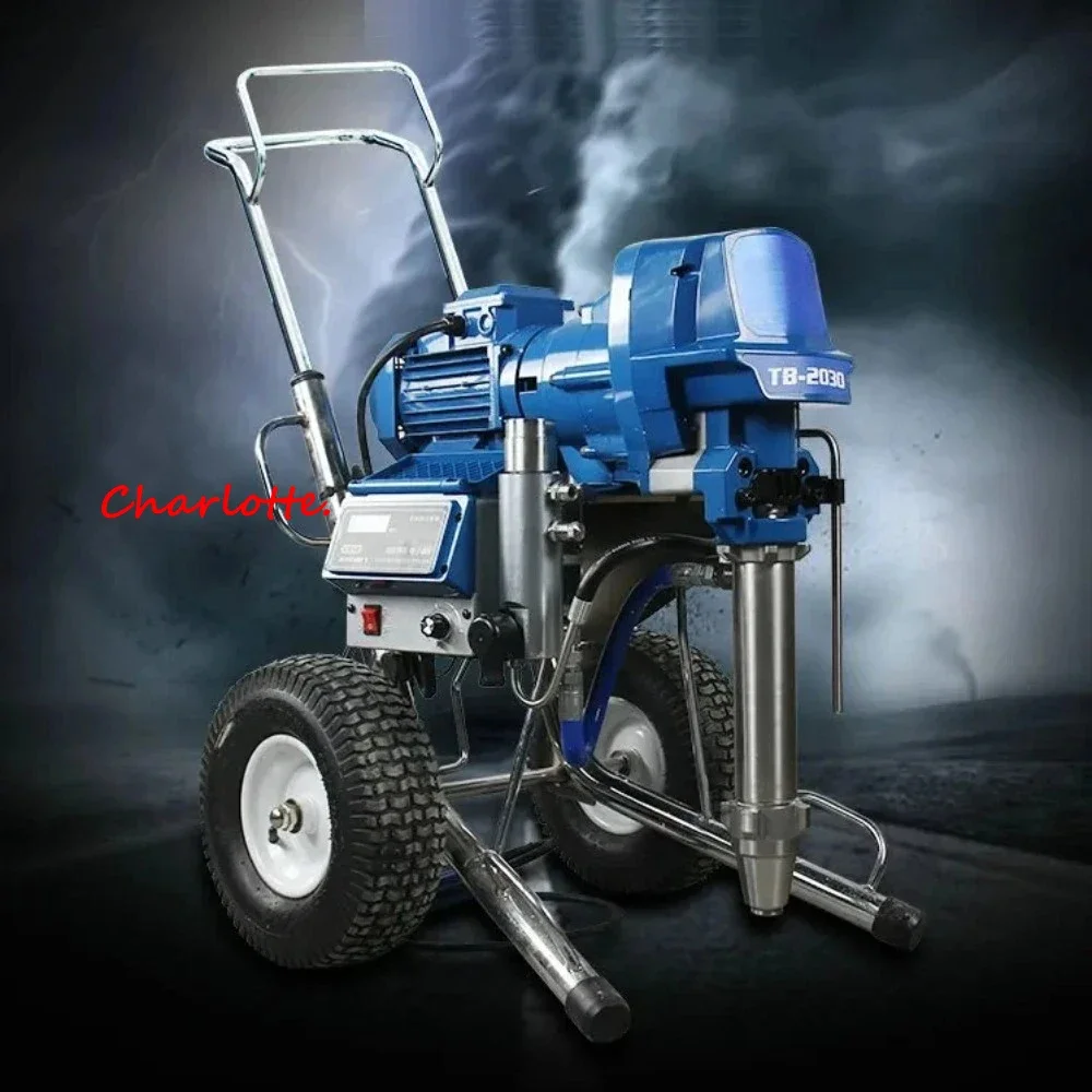 220V5.8KW 12L/Min Plunger Type High Pressure Airless Sprayer Putty Powder Professional Spraying Electric Spray Gun Paint Sprayer