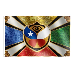 BENFACTORY Store Tomorrowland Chile Flag Single/Double Sided Printing One Layer 100D Polyester with Brass Grommets