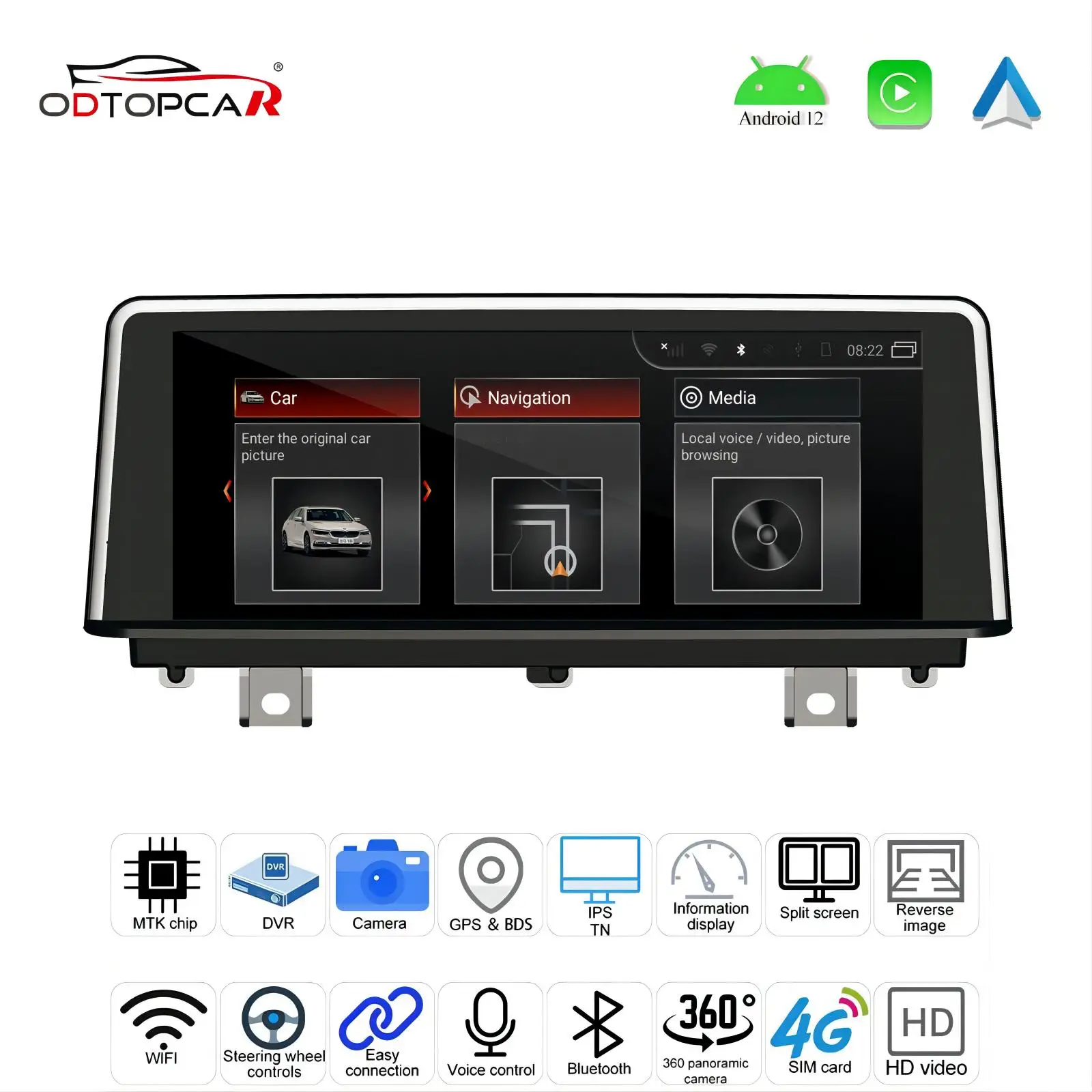 For BMW 1 Series F20 F21 BMW 2 Series F22 F23 NBT Android 10.25