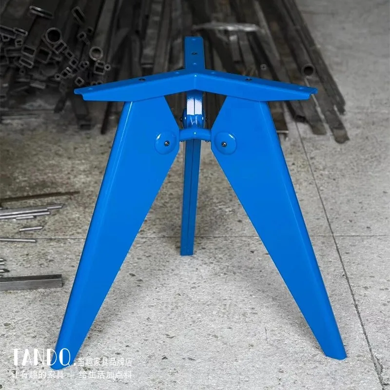 Inverted V-shaped round table bracket, custom-made metal minimalist table feet, wrought iron versatile tripod