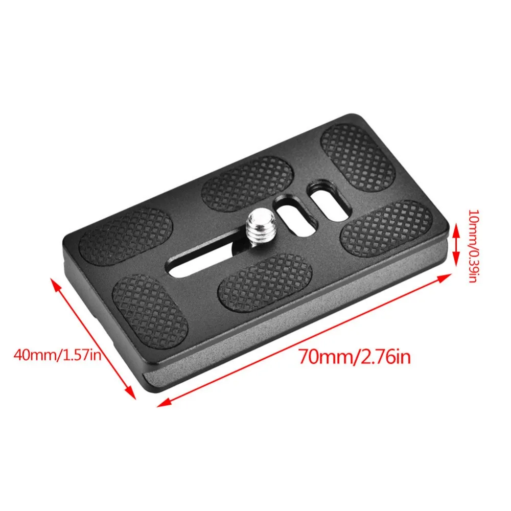 لوحة سريعة التحرير مع حامل برغي 1/4 بوصة لكاميرا Arca Benro Tripod Ball Head SLR (PU70)