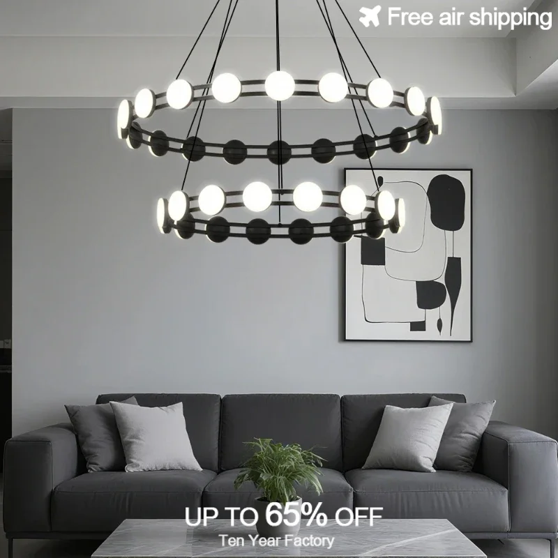 الحديثة الحد الأدنى جولة تعليق قلادة مصباح لغرفة الطعام غرفة المعيشة غرفة نوم داخلي إضاءة ديكورية للمنزل