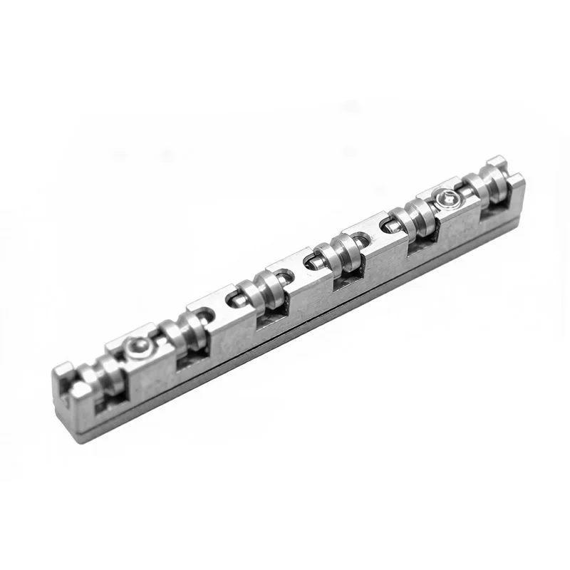 Titanium Roller Nut for Eelectric Guitar Precision CNC machined Nut 42MM Nut with Height Adjustable Baseplate Natural Colour