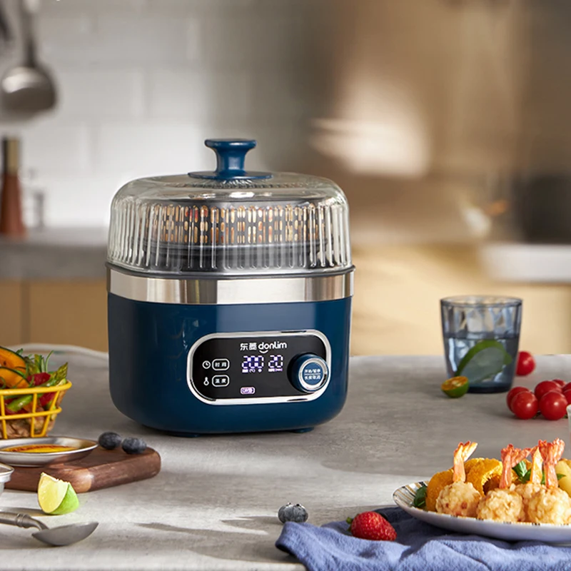 Умные электрические фритюрницы 2,5 л, безмасляные автоматические бытовые кухонные фритюрницы 360° ° Конвекционная печь для выпечки Фритюрница с видимым окном 220 В