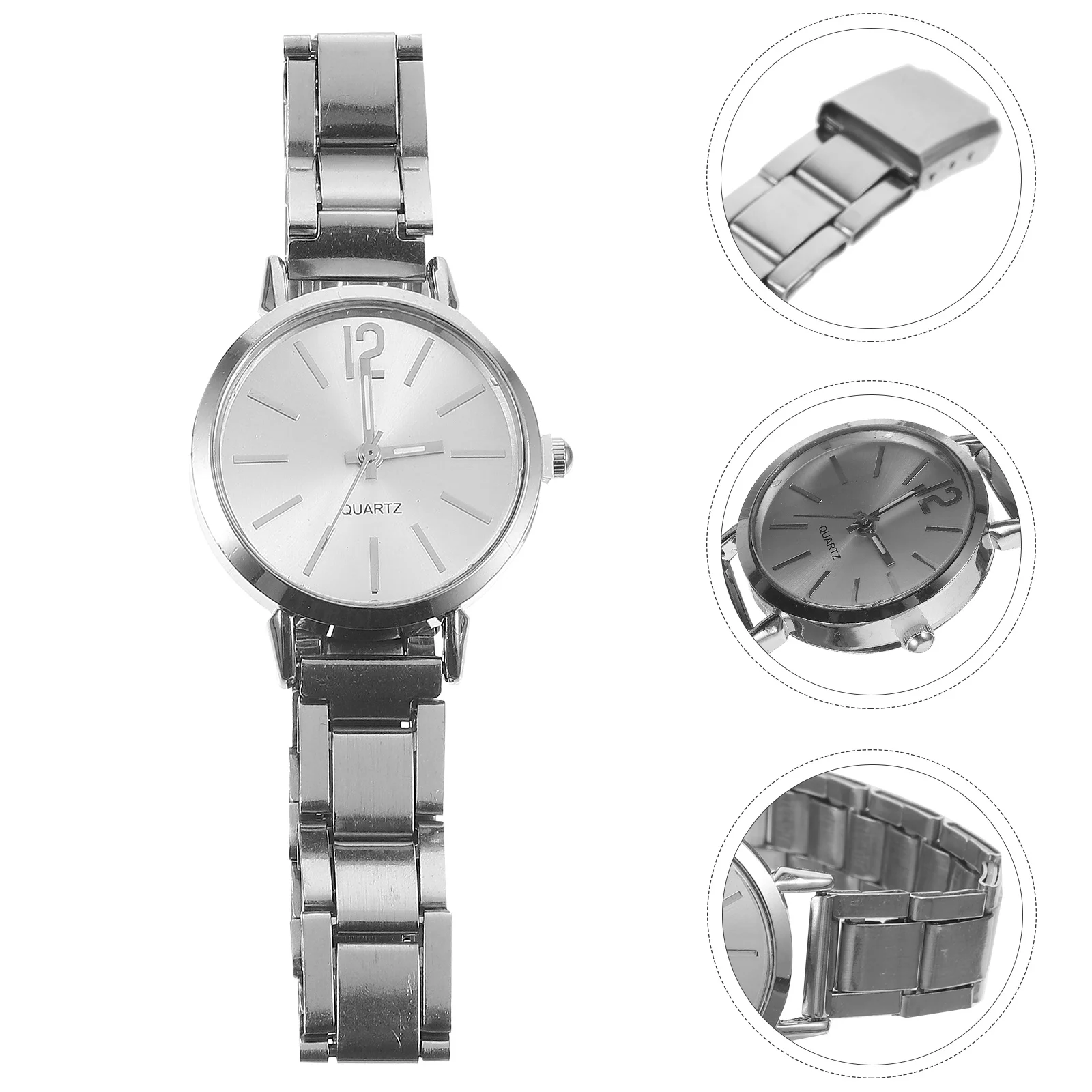 

Luxury Women Quartz Watch Mesh Belt Alloy Case Elegant Fashionable Bracelet Wristwatches Stylish Femme