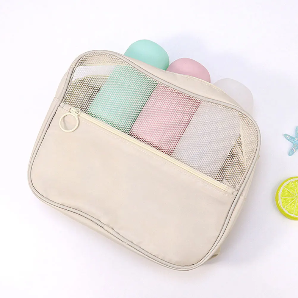 

2 Pcs Shampoo Bottle Travel Containers Portable Conditioner Gel Leak Proof Design Empty Bottles Home Accessories