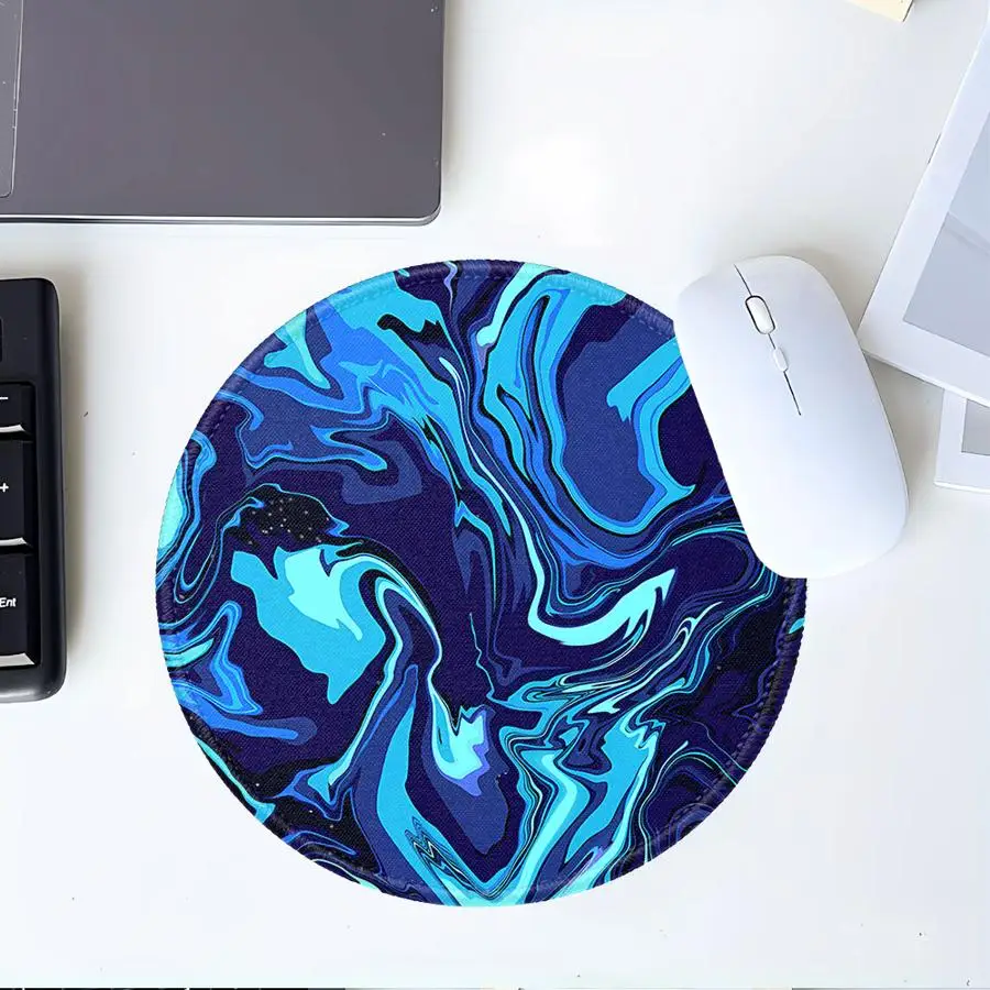 1pc Mouse Pad Keyboard Mouse Pad Game Console Pad office Pad Desk accessories Computer Laptop Pad Anti slip Purple Swirl