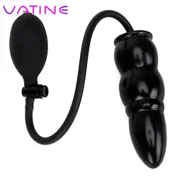 IKOKY Inflatable Anal Plug Anal Dilator With Pump Expandable Butt Plug Massager Sex Toys for Women Men Adult Products