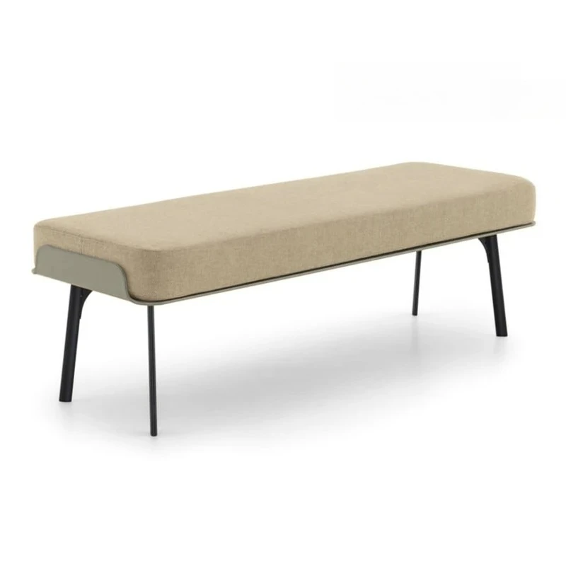 

Minimalist Saddle Leather Bed Tailstock Light Luxury Bedside Long Stool Master Bedroom Shoe Changing Stool