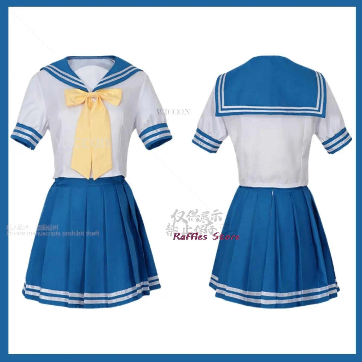 Anime Lucky Star Cosplay Izumi Konata Hiiragi Tsukasa Costume Takara Miyuki Hiiragi Kagami Wig Blue JK School Uniform Woman Suit