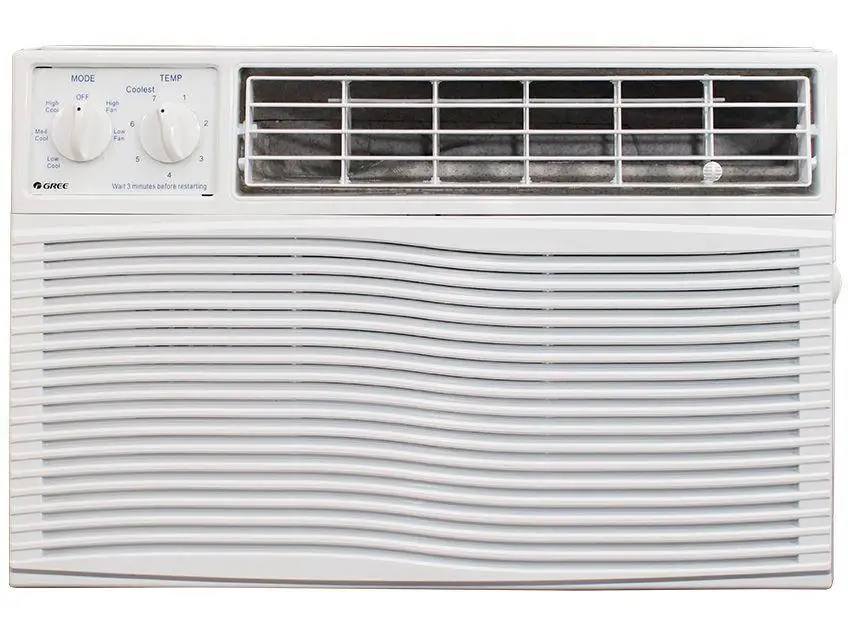 Gree Window-aire acondicionado, 7.000 BTUs, GJC07BV-A6N frío-110V