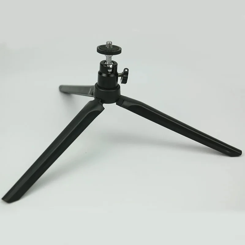 

2 pieces 19cm Mini PP Plastic Desktop Tripod Portable Stable Anti-Slip Phone Holder Bracket for Live Streaming Shooting Stand