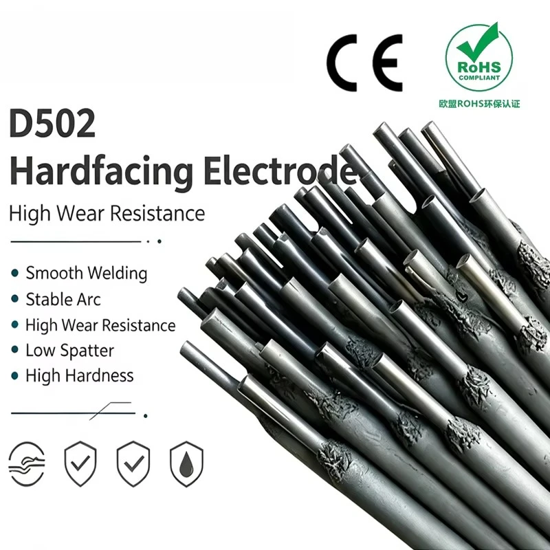 D502 D507 D507Mo D512 D547Mo YiQiong High Chromium Alloy Valve Hardfacing Arc Stable Welding Electrode for Seal Shaft Repair
