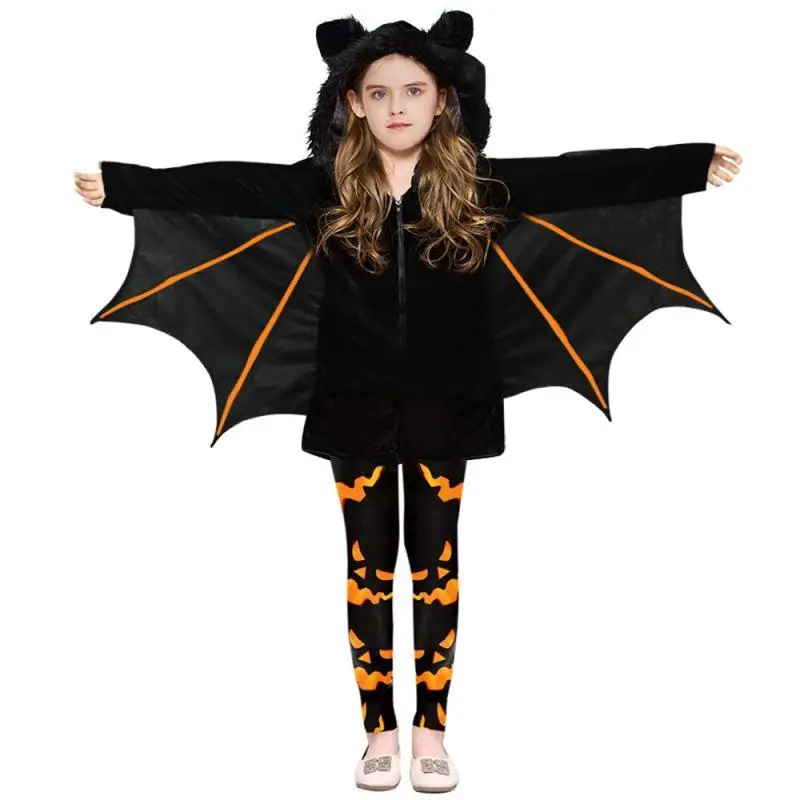 loween Mantello da pipistrello per bambini Costume tradizionale cinese da festival Ali incluse autentica produzione cinese