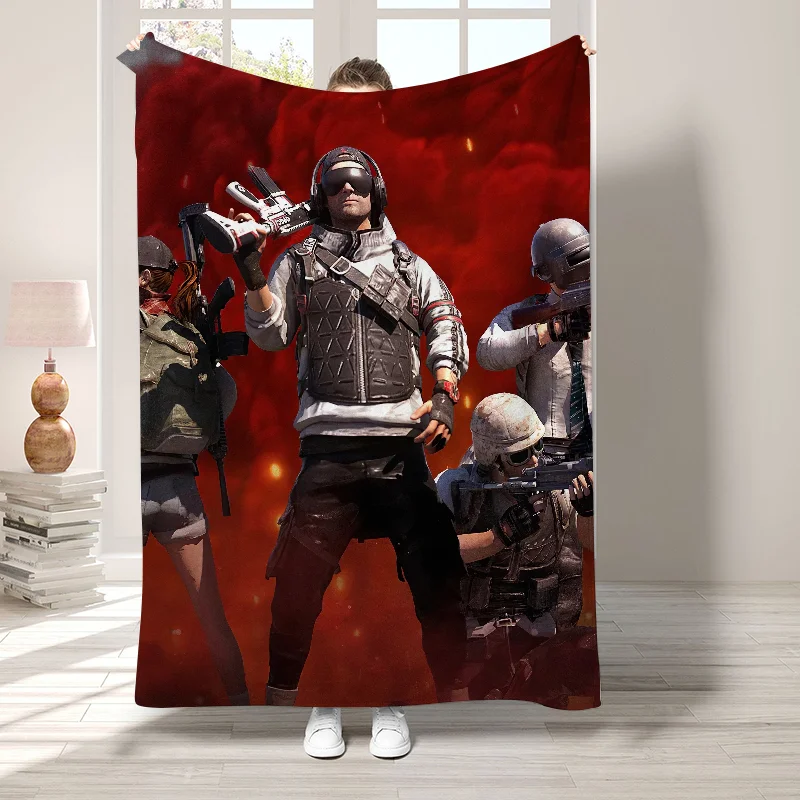 P-Pubg Hairy Blanket for Decorative Sofa Bedroom Decoration Boho Home Decor Fluffy Soft Blankets Bedspread on the Bed Throw Nap