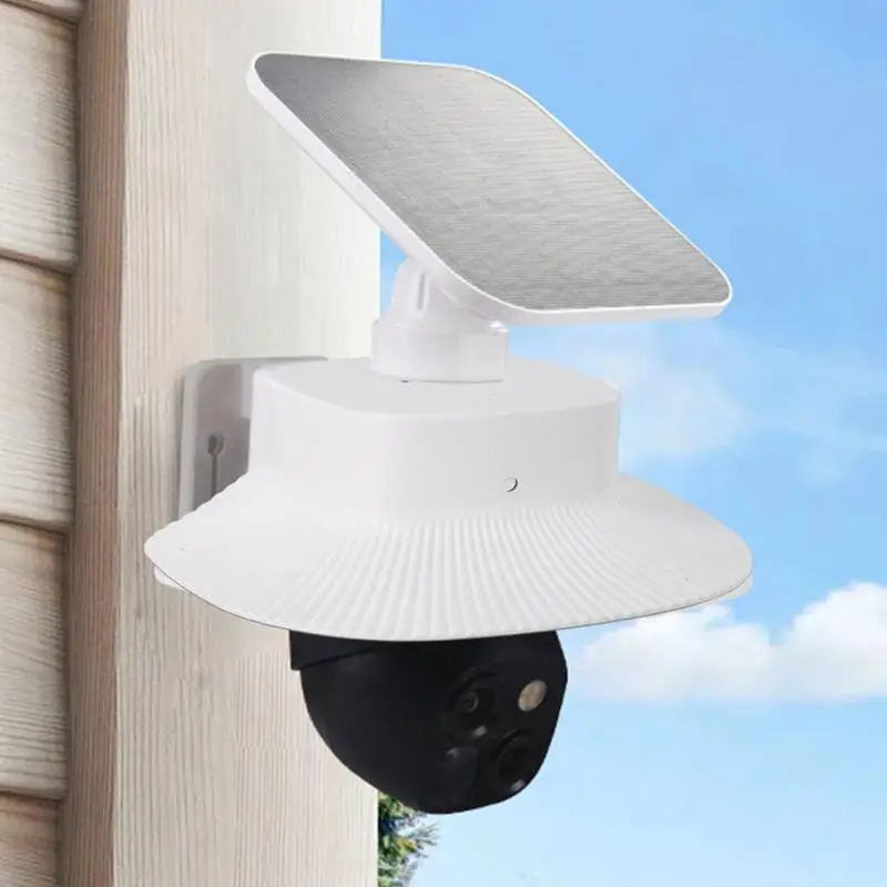 غطاء حماية لكاميرا الأمن بالطاقة الشمسية، غطاء حماية للكاميرا الخارجية، واقي كاميرا شمسية مقاوم للطقس لفندق المقهى المنزلي