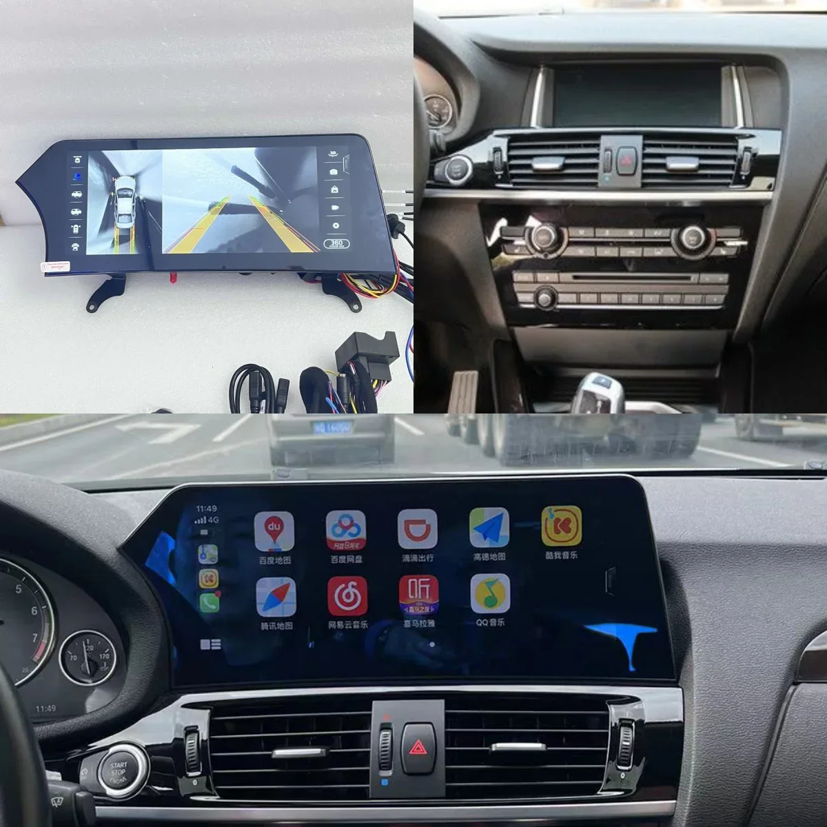 CY Android 15 New Blue Light Anti Glare Blade Screen For BMW X3 F25 X4 F26 2011-2018 Wireless CarPlay AUTO Car Multimedia BT 5.0