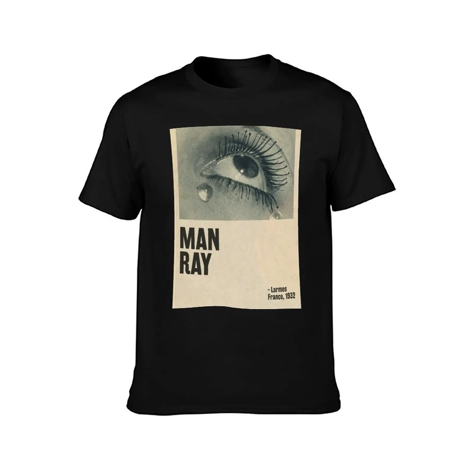 Man Ray - Larmes (Tears) T-Shirt Basic Solid Tee for Daily Use T-Shirt