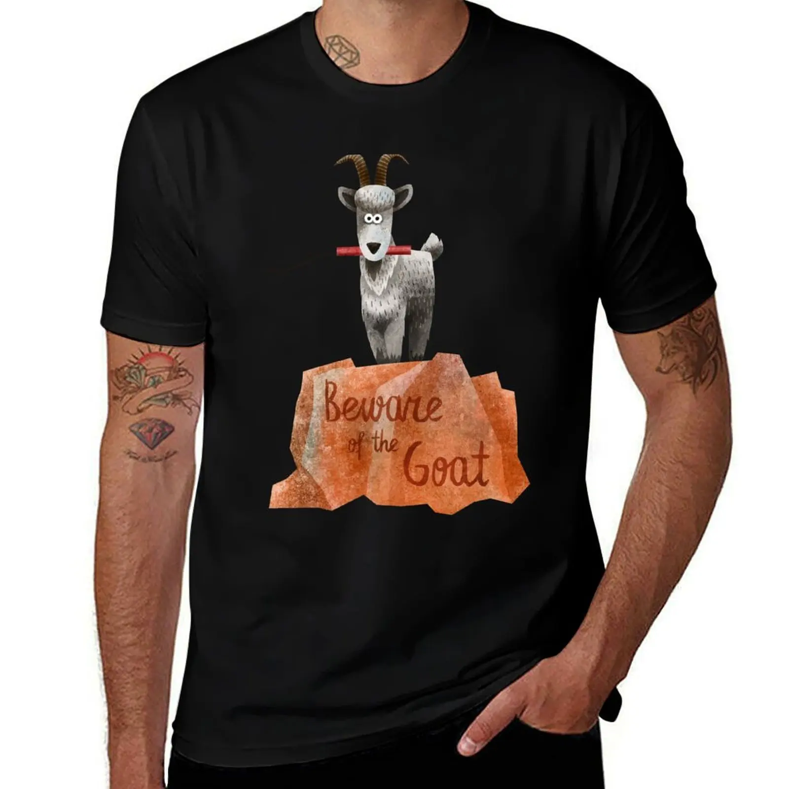 

Big Thunder Mountain Railroad Train- Beware of the Goat - Dynamite is a blast T-Shirt Athletic Fit Sports Short Sleeve Top