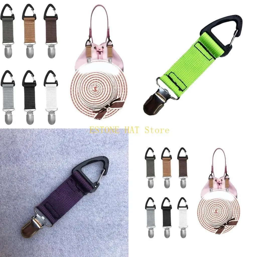49MF Hat Holder Clip For Travel Backpack Luggage Elastic Cap Clip For Hat Companion Hat Attacher Hat Clip For Travel On Bag