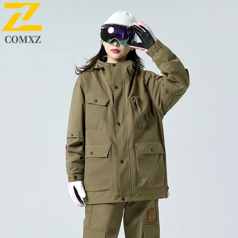 EiAO 3-in-1 سترة انفصال الشتاء الحرارية سترة واقية مع أسفل الداخلية للمشي لمسافات طويلة السفر التخييم الرجال النساء معطف مقاوم للماء #3