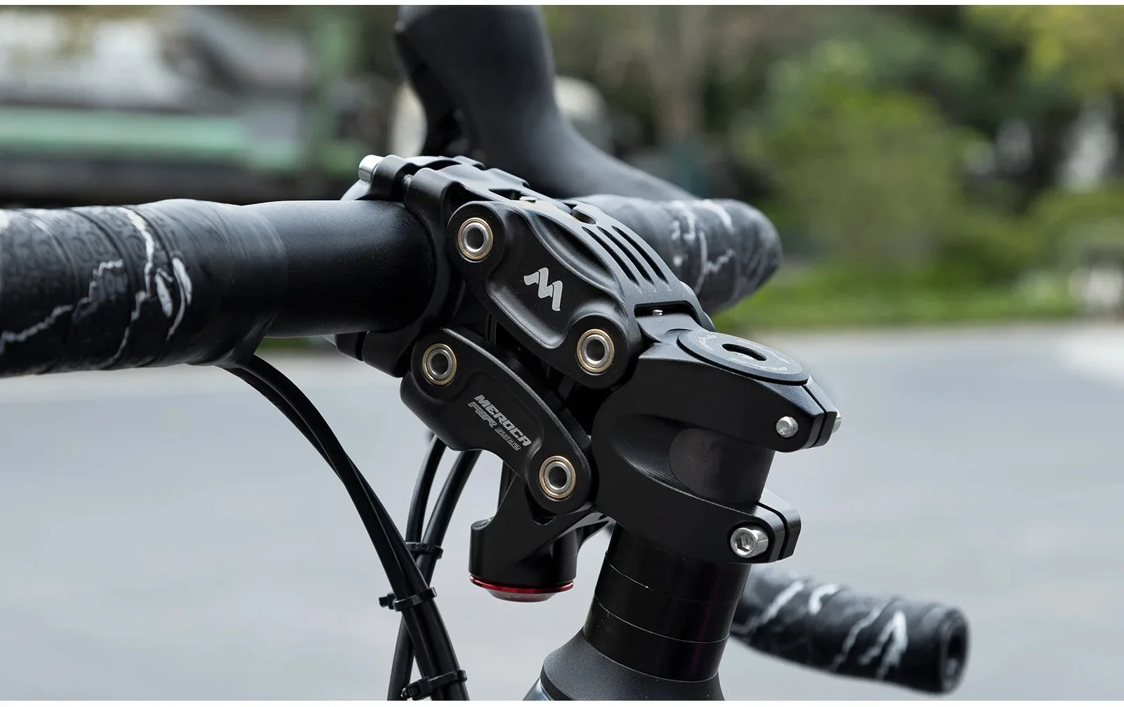 MEROCA Fahrrad-Aufhängungsvorbau, Aluminiumlegierung, Fünf-Verbindungs-Luftstoßdämpfer, XC\Mtb\Road Mountainbike-Riser, Vorbauten – Detail 17
