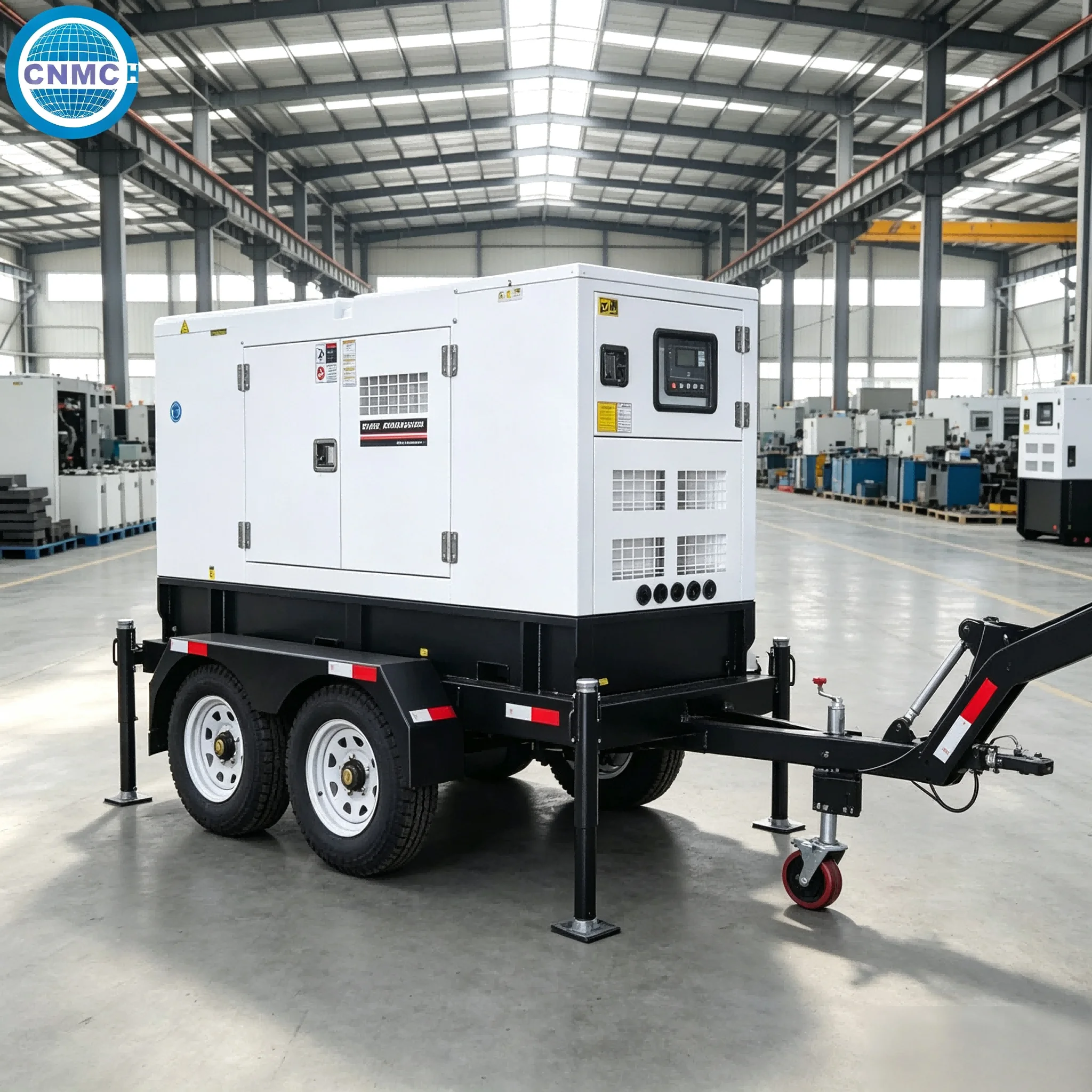50kw 80kw 100kw 200kw Trailer Type Silent Diesel Generator Three Phase Cummins Electricity Generator CE Certified Factory Use