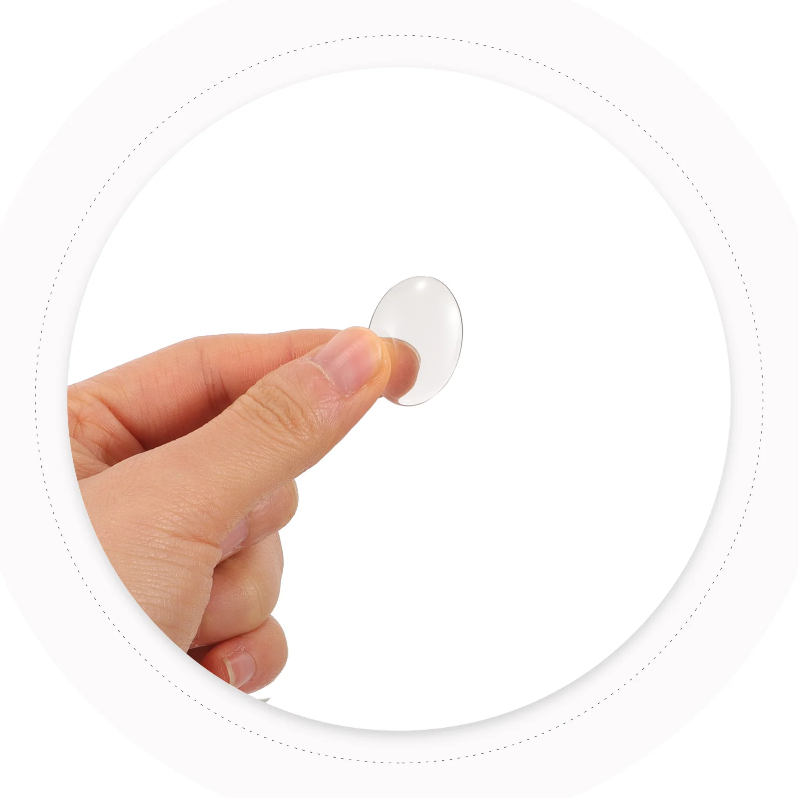 

100pcs Glass Cabochons 18X25Mm Clear Oval For Jewelry Making Diy Pendant Photo Decor Craft Gemstone Slice Ornament Supplies