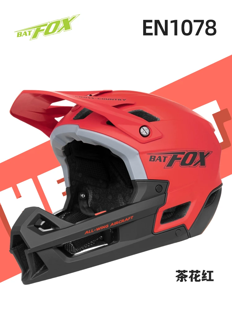 

BATFOX-Motocross Racing Modular Flip Up Casco Moto Men Women Fashion Full Face Dual Lens Helmets Cross Capacete Motocross
