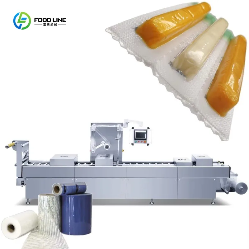 Automatic Cheese Thermoforming Packing Machine Ricotta Gouda Mozzarella Sealer Commercial Sale Support Custom