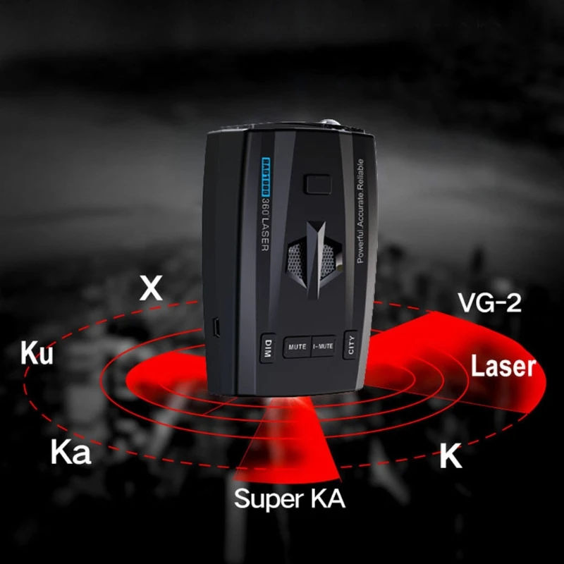 2024 Car Recorder 360 Degree Rad Detector RAD1000-Plush Full Band X K Ka VGR Anti Laser Signature English Or Russian Language