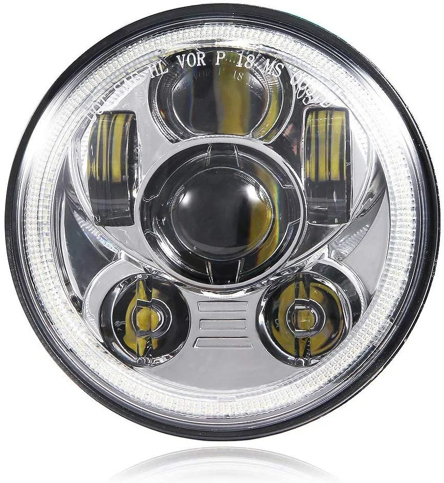 For Harley Davidson XL883C FXDWG 5 3/4 Round Led Headlight 5.75 Led Motorcycle Headlight