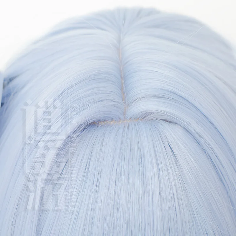 Novo! Miku Cosplay Wig with Free Cap, Cabelo Sintético, Azul, Rosa, Bicolor, Resistente ao Calor, Anime, Halloween Party, 40cm