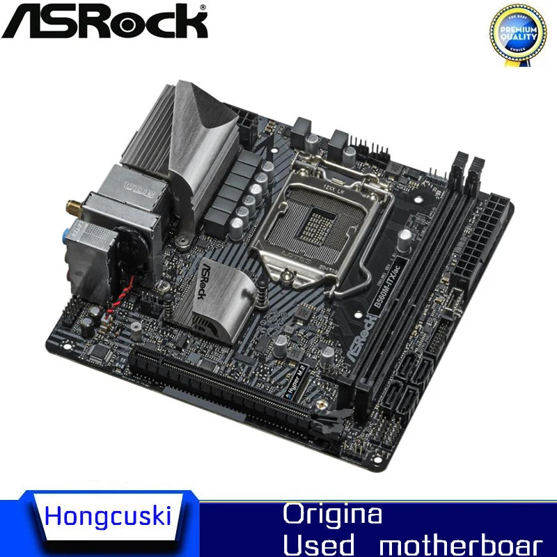 Used B560i B560M-ITX For ASROCK B560M-ITX/ac Original Desktop for Intel B560 DDR4 PCI-E 3.0 Motherboard LGA 1200 M.2 SATA3