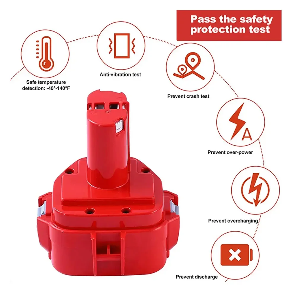 12V Makita PA12 3000mAh Ni-CD Rechargeable Batteries Replacement Battery 12V Power Tools Bateria 1220 1222 1235 1233S 6271D