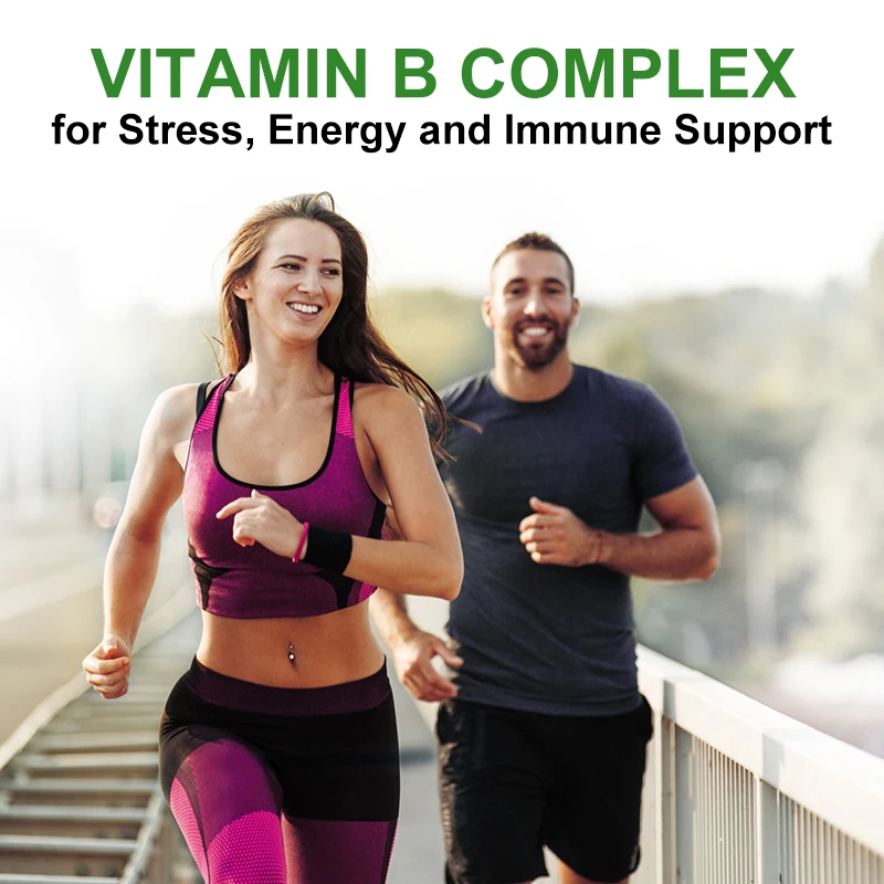 Compound Vitamin B Capsules B1 B2 B3 B5 B6 B7 B12 Better Mood Assists Nervous System Health &Energy Support Supplement