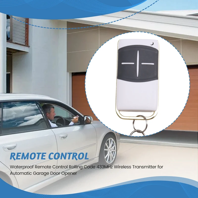 Waterproof Remote Control Rolling Code 433Mhz Wireless Transmitter For Automatic Garage Door Opener
