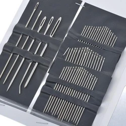 55pcs Stainless Steel Sewing Needles Set Hand Stitches Tools DIY Crafts Clothing Embroidery Sewing Accessories Home Needles Tool