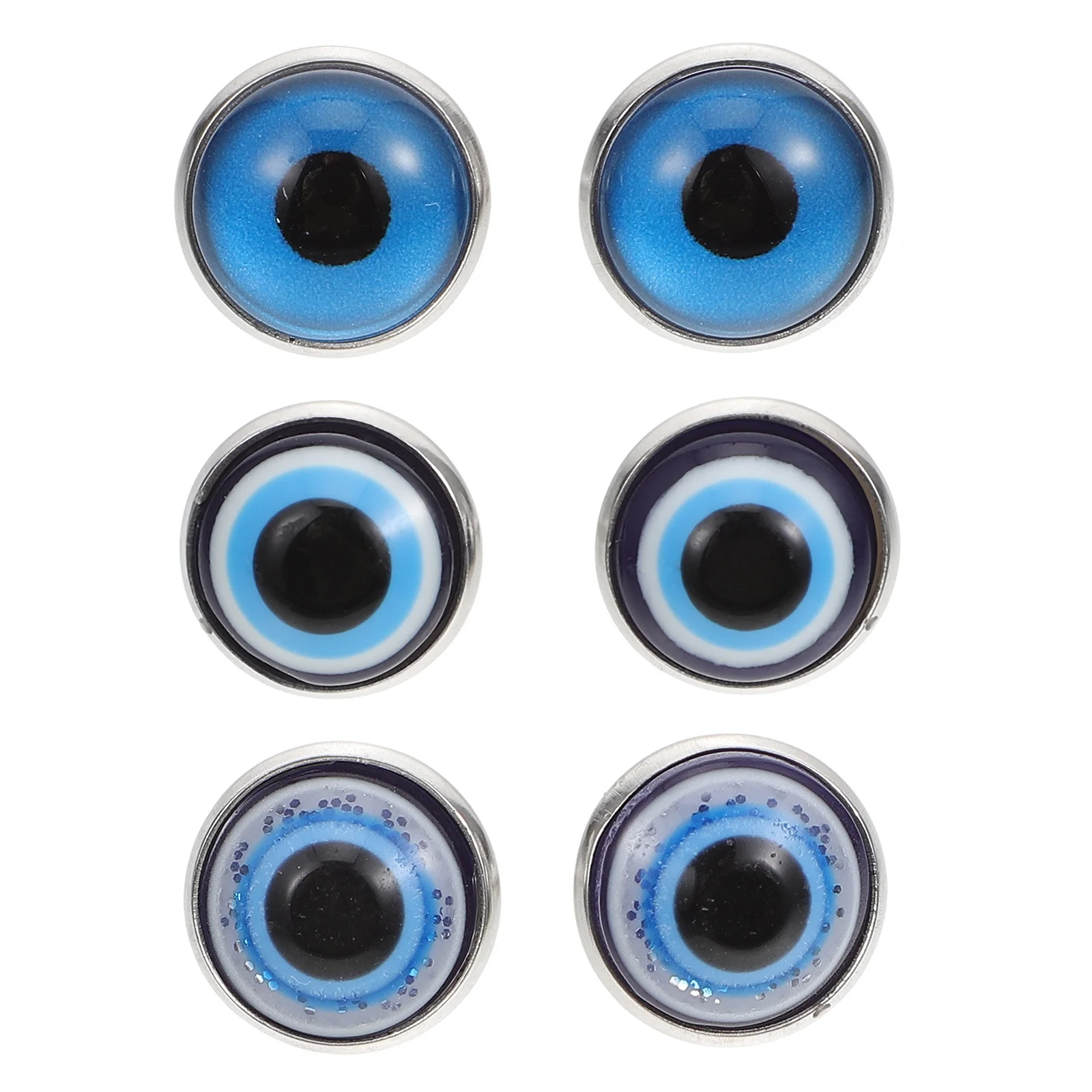 

Devil Eye Studs For Men Alloy Earrings Fashion Individuality Danglers Trendy Jewelry Party Dance Performance Accessories