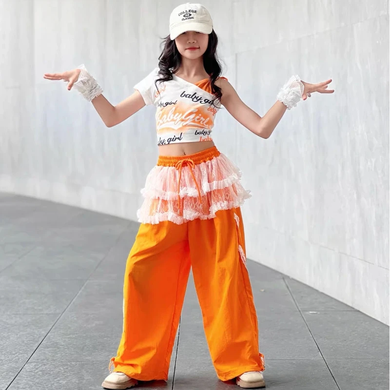 Girls' Jazz Dance Costumes Are Trendy and Fashionable. Dopamine Runway Show Girl Group Jazz Performance Costumes