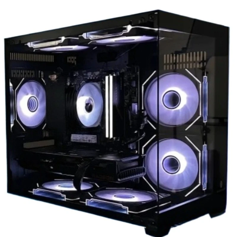 

High-end i5-level DIY desktop assembly computer game console, a full set of live office super water-cooled home computers