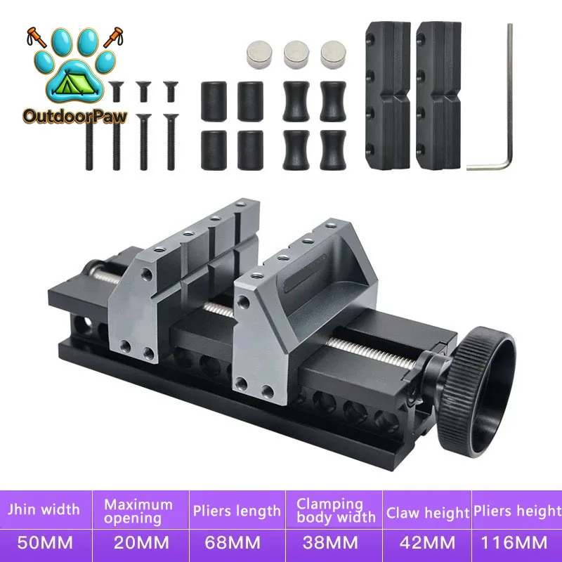 Mini Vise Small Self-Centering Vise Desktop Precision Fixture Flat Pliers Workbench Kit