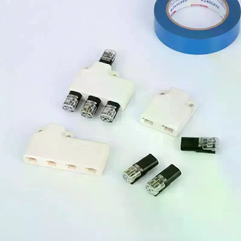 LED Wire Connector Splitter Box With Connector D2 Quick Splice Terminal No Soldering Led Strip Wire Cable Junction Box