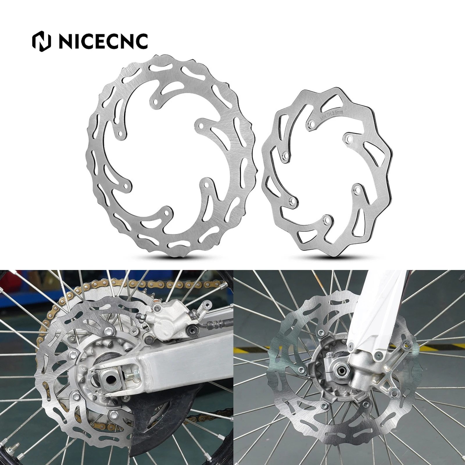 

For KTM EXC 300 1994-2022 EXC 250 EXCF 350 EXC 450 SX 125 SXF 250 SXF 450 XCW 300 XCF-W 260/220mm Front Rear Brake Disc Rotor